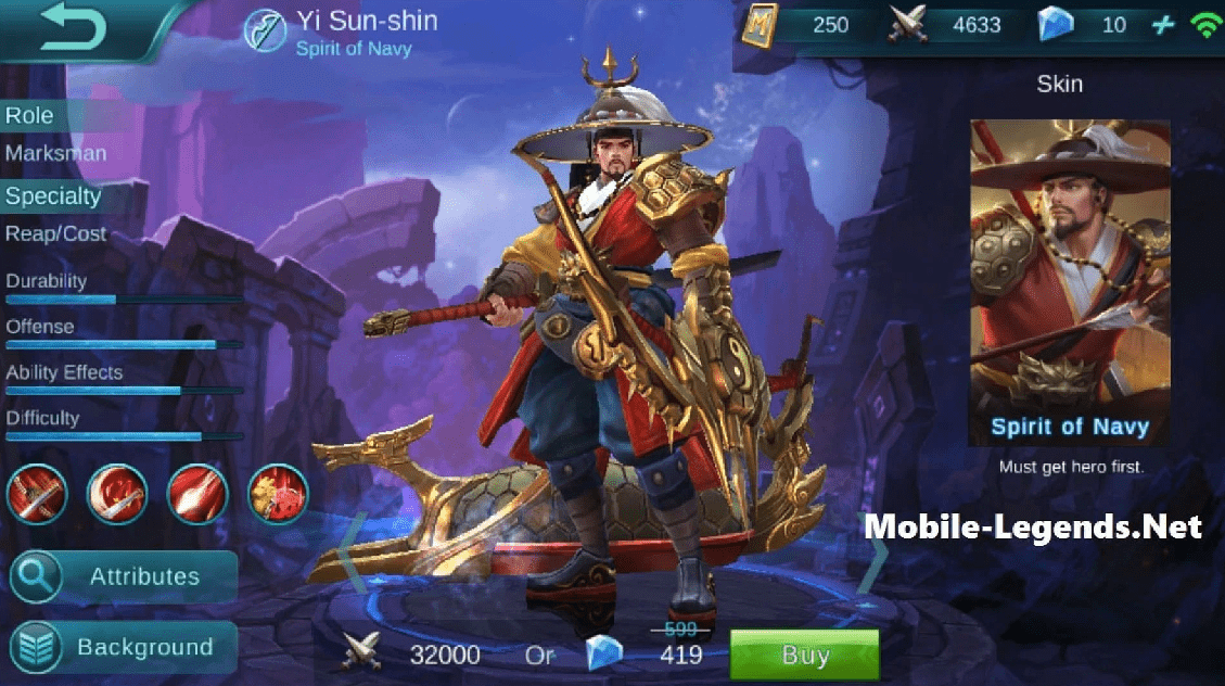 Руководство по Mobile Legends: Ли Сунсин — оптимальная сборка, способности, эмблема и комбо — изображение 2