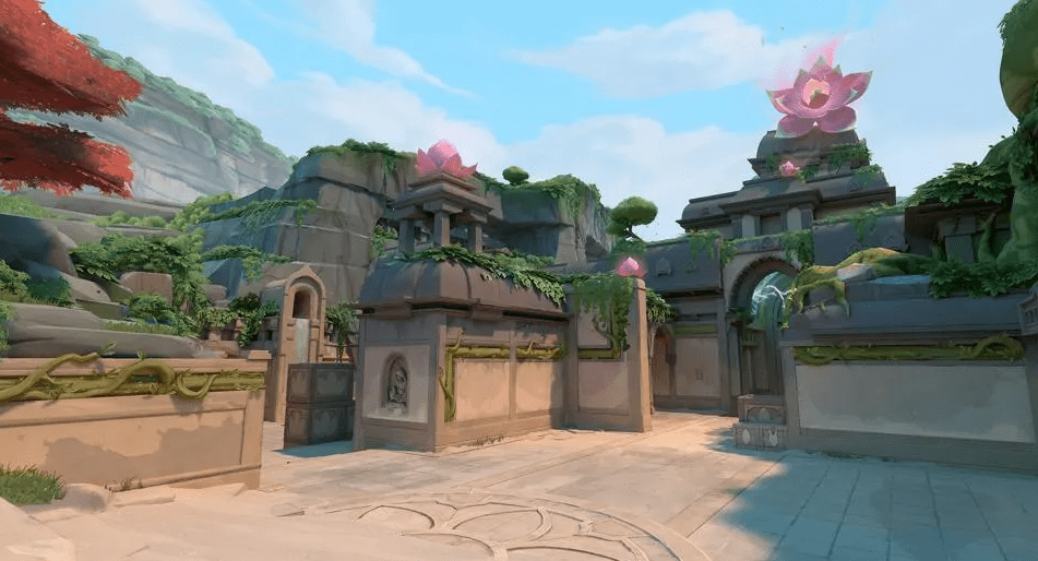 Valorant встречает Minecraft: энтузиаст демонстрирует карту Lotus в культовом мире песочницыn