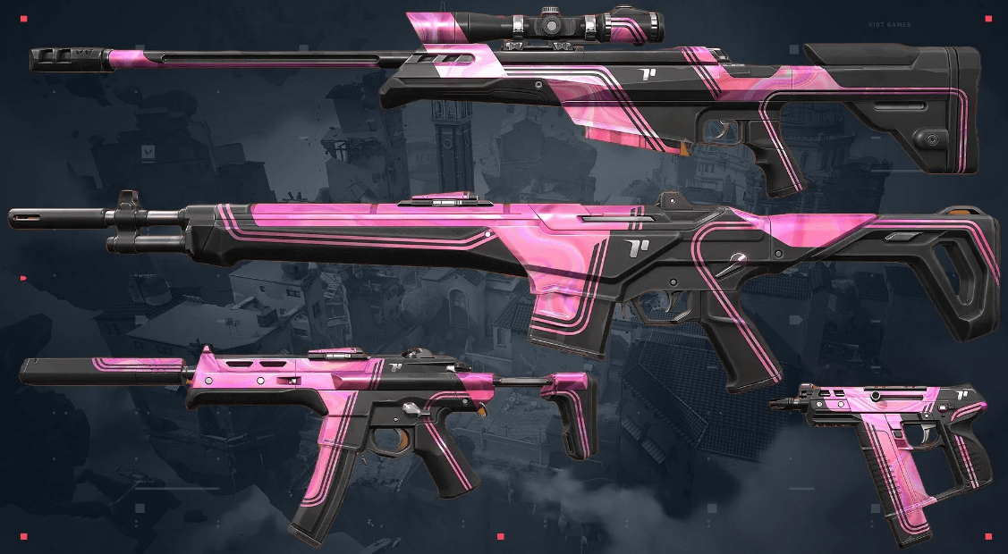 Скоро появится первое изображение розовой коллекции Valorant на китайских форумах