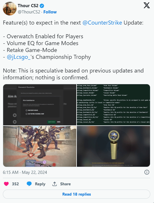 Что мы можем ожидать в следующем обновлении Counter-Strike 2? — изображение 2