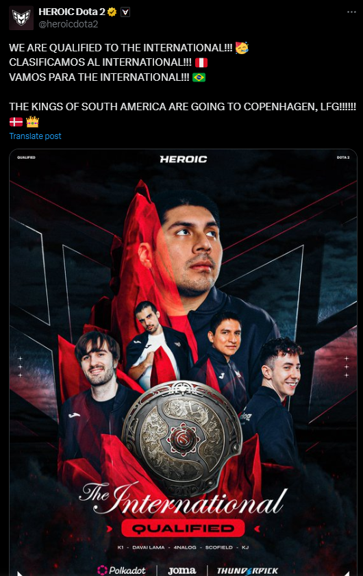 ГЕРОИЧЕСКАЯ Квалификация на The International 2024 — изображение 2