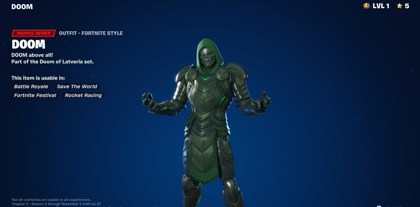 Доктор Дум из Fortnite unleashes катаклизмический хаос по всему мультивселенной Marvel — изображение 3