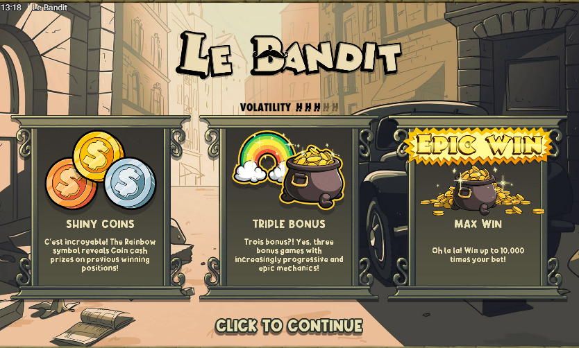 Бесплатные вращения Le Bandit