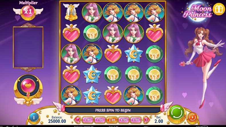 Moon Princess Slot Game Anime Theme, Bonuses