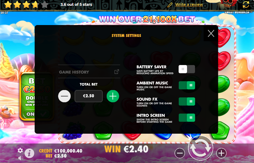 Обзор игры Sweet Bonanza