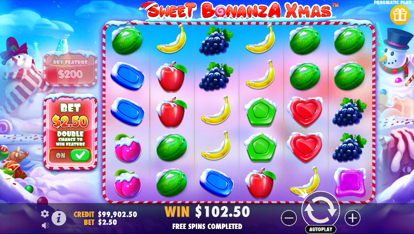 Sweet Bonanza Xmas обзор слота