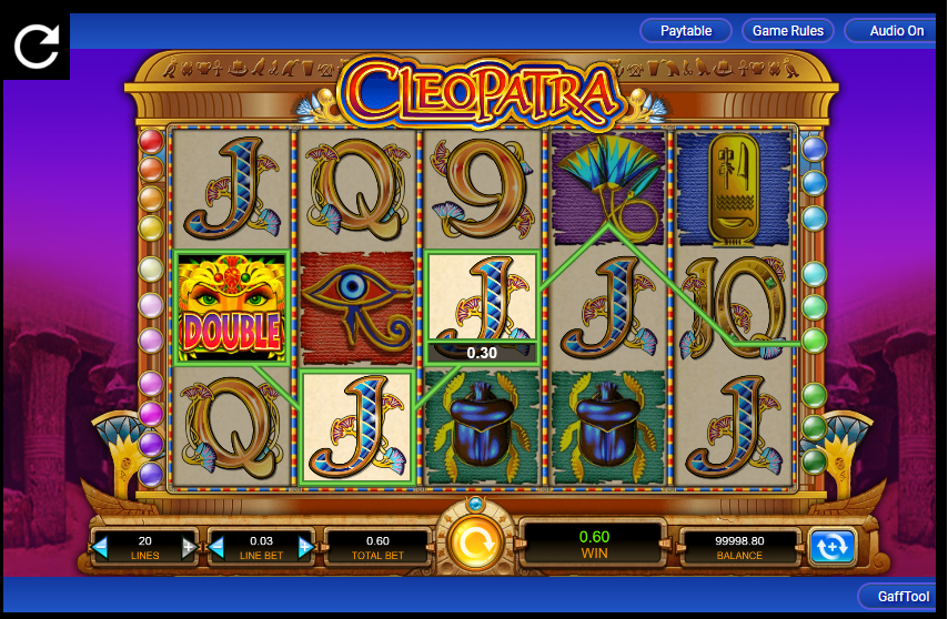 Варианты игрового автомата Cleopatra