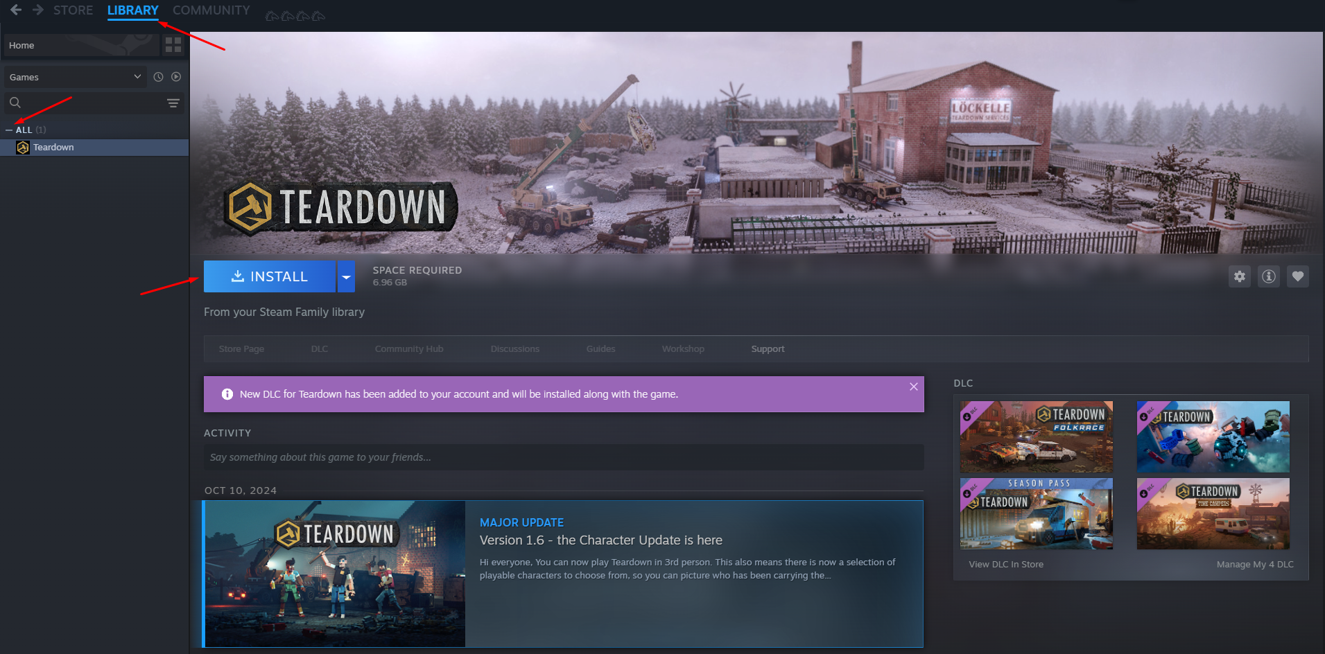 Поиск Teardown в библиотеке