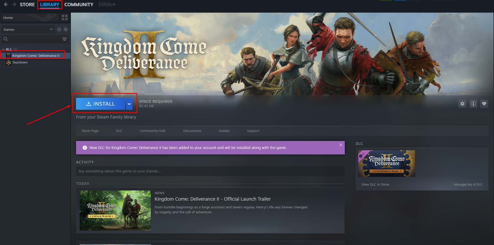 Find the game in the library1