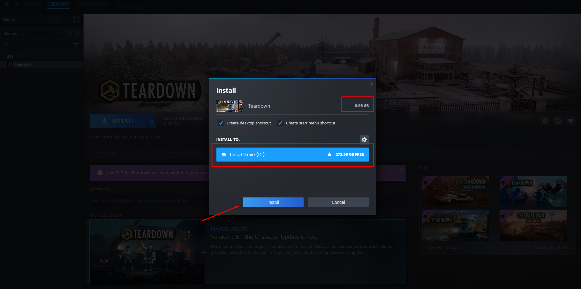 Запуск игры