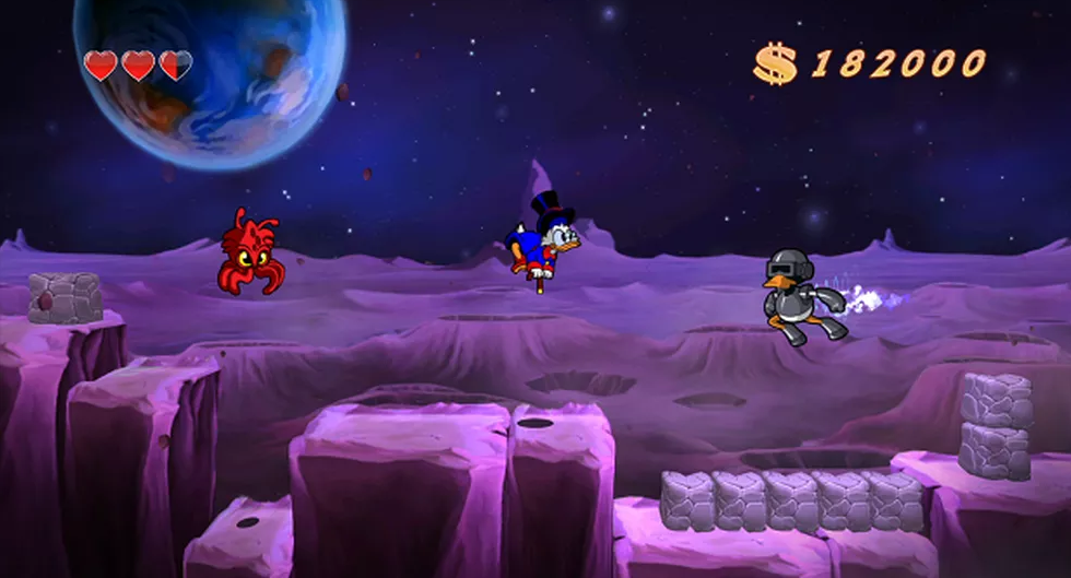 DuckTales Remastered on the Moon