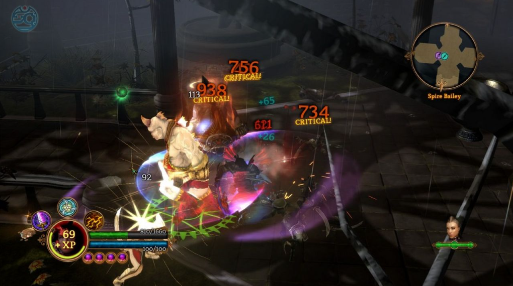 Dungeon Siege 3 критический урон монстру