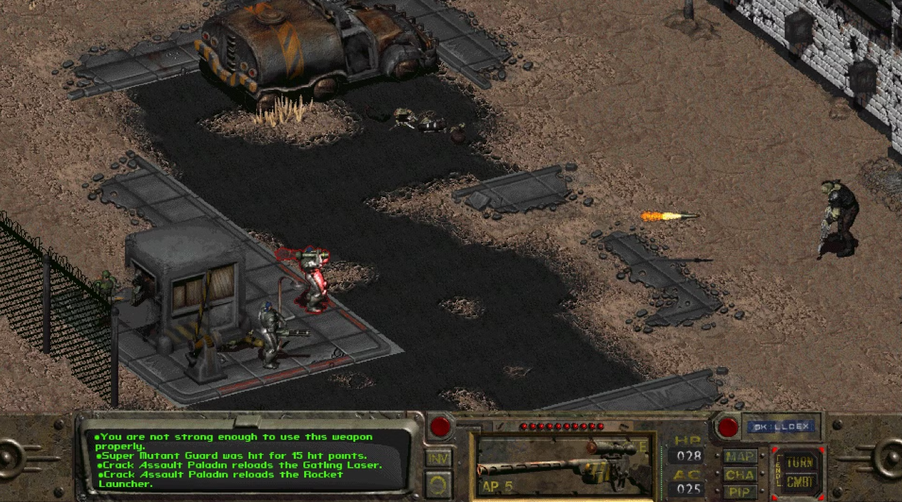 Fallout rocket flies