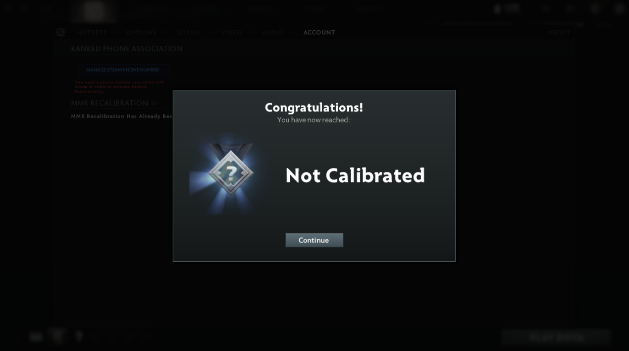 Система калибровки Dota 2