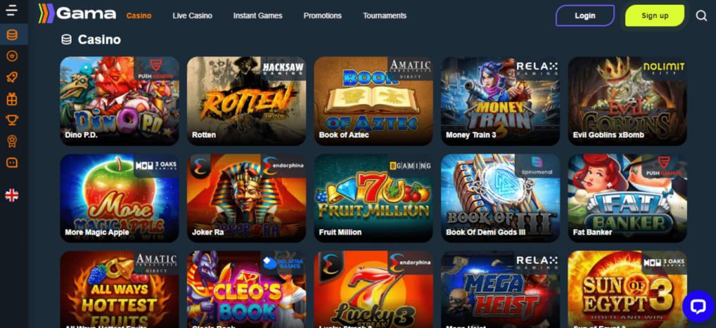 Gama Casino игровые слоты