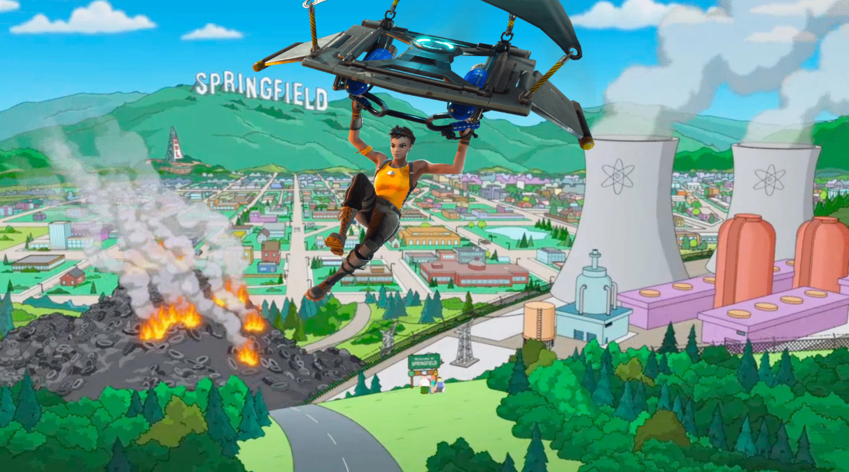 Похоже, что Спрингфилд из Симпсонов появляется в Fortnite