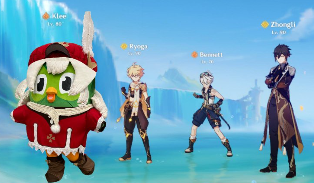 Genshin Impact и Duolingo сотрудничали, в игре будут награды, и трейлер уже был выпущен.