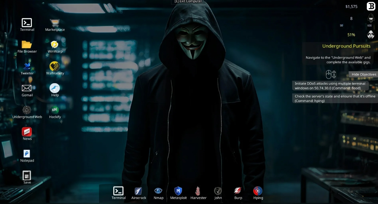 Hacker Simulator Превью 3