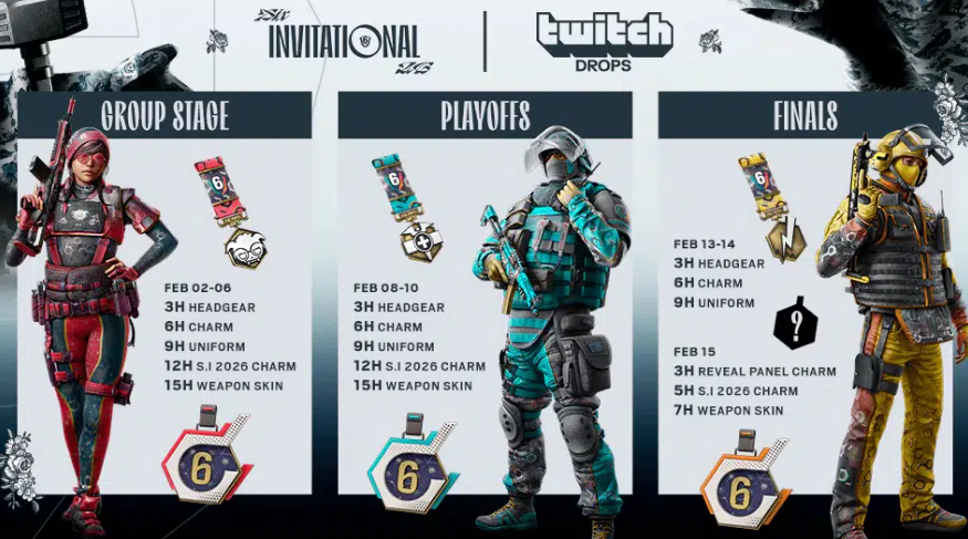 Rainbow Six Siege Six Invitational 2026: Официальное руководство по Twitch Drops и события раскрытия Года 11n — изображение 1