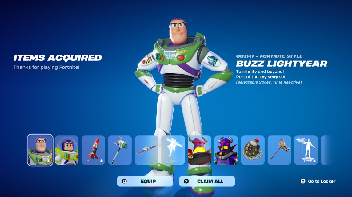 Все скины из «Истории игрушек» в Fortnite: цены, способы получения, XP-награды и бонус в Rocket League — изображение 3