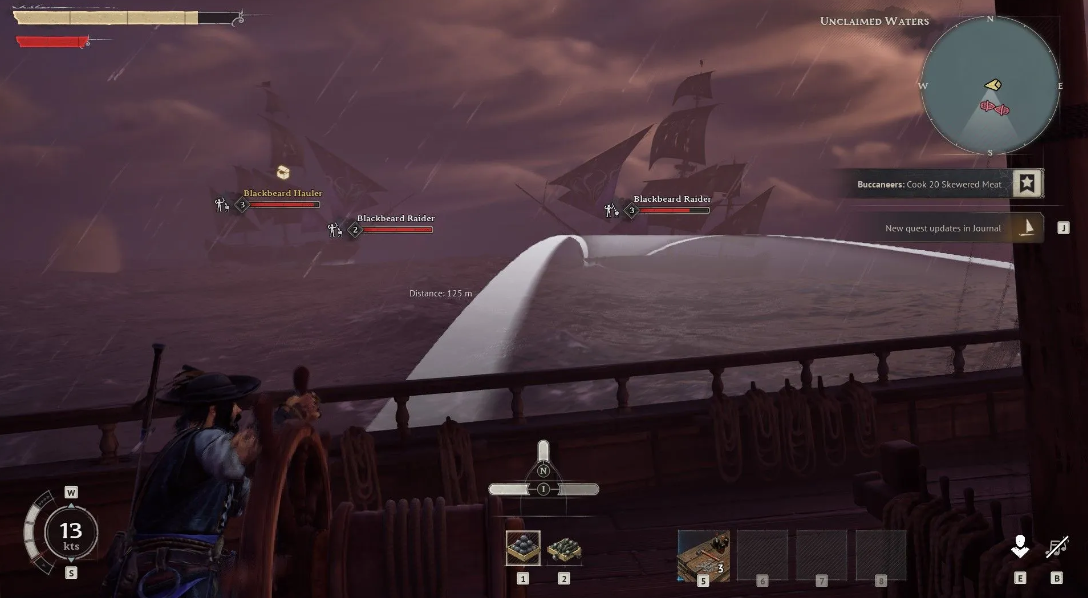 Прицеливание пушки, попадание в ватерлинию