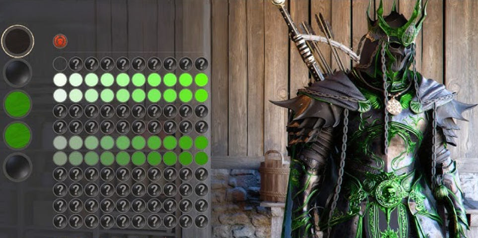 Зеленые оттенки красителей