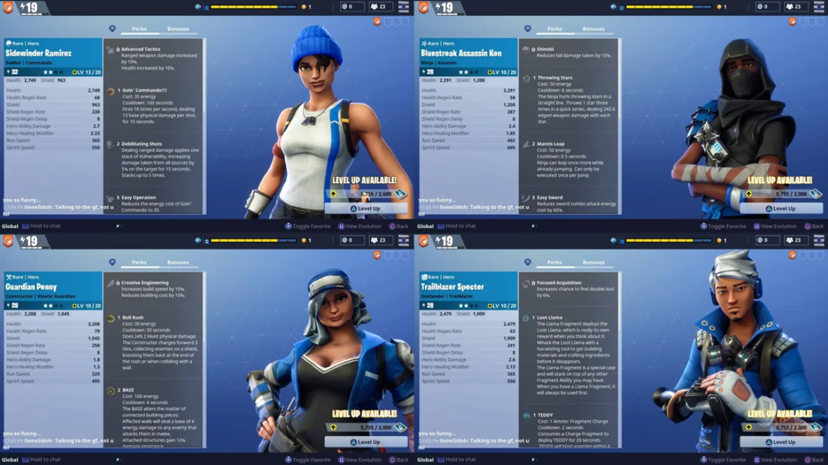 Герои в Fortnite Save the World: Руководство по прокачке, эволюции и сборке отряда — изображение 5