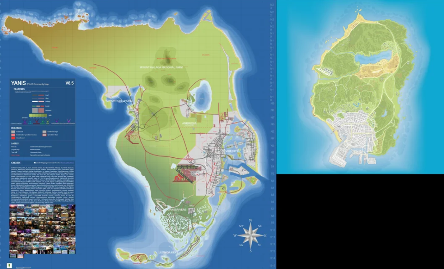 Сравнение карты GTA 6 и GTA 5: масштаб, транспорт и секреты открытого мира 2026 — изображение 2