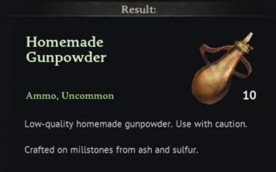 Как получить порох в Windrose: полный гайд по крафту через жернов и поиску в лагерях