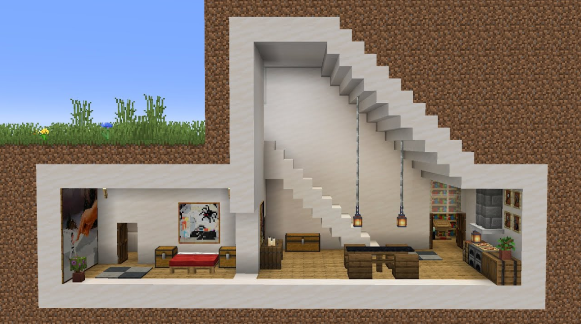 Подземный бункер в Minecraft