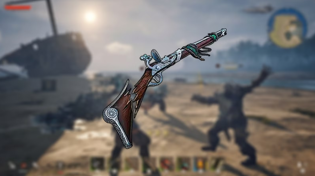 Обломки сундука с добычей и сломанного мушкета