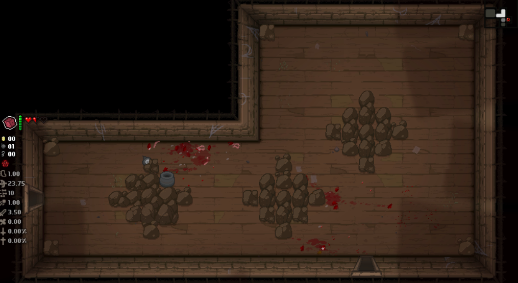 Карта типов комнат Исаака