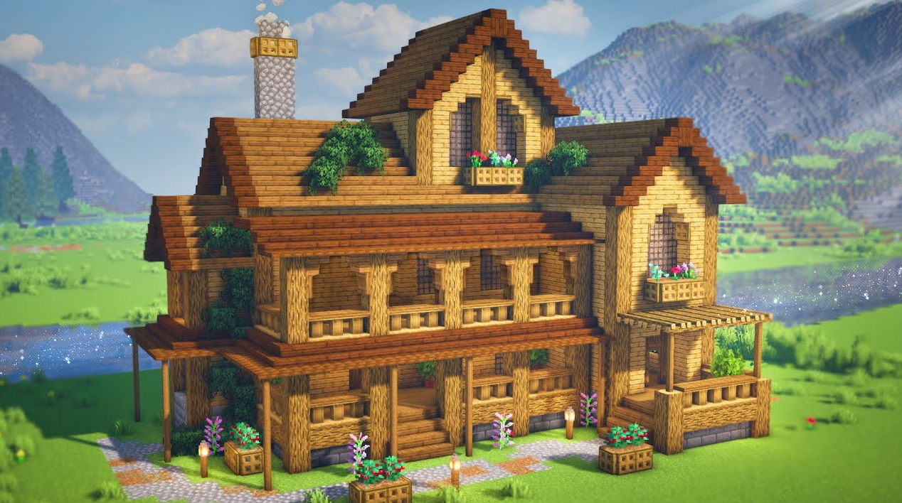 Пример стиля дома в Minecraft