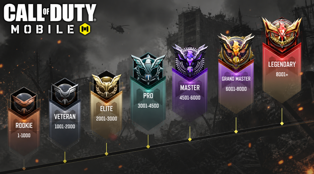 Call of Duty Mobile — полная таблица рангов Сезона 3 Battle Drifted: требования по очкам и система сброса — изображение 1